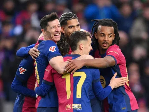 Vòng 26 La Liga: Thắng đậm đối thủ, Barcelona chiếm vị trí số 1 Bảng xếp hạng
