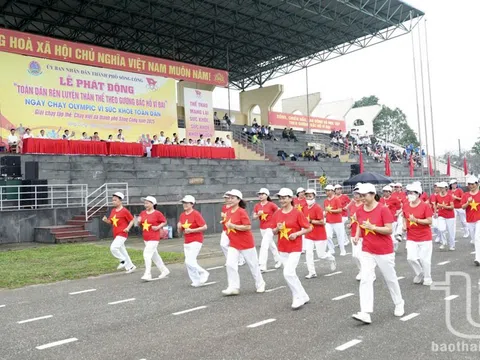 Thành phố Sông Công tổ chức Ngày chạy Olympic vì sức khỏe toàn dân