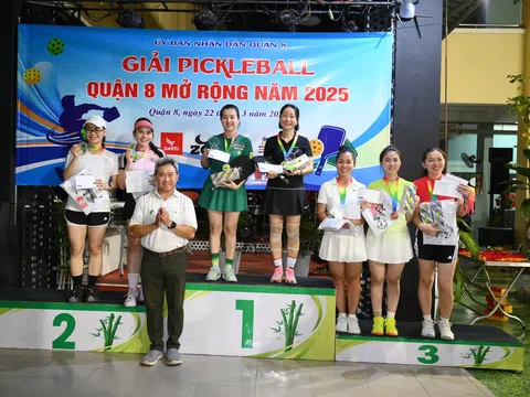 Sôi động giải Pickleball Quận 8 mở rộng 2025