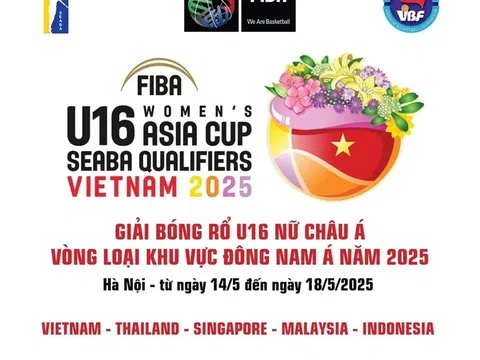 Việt Nam đăng cai Vòng loại giải Bóng rổ U16 châu Á khu vực Đông Nam Á