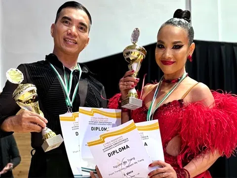 Phạm Trung Hòa - Nguyễn Mỹ Trang lọt tốp 30 đôi nhảy Latin xuất sắc nhất thế giới lứa tuổi trung niên 
