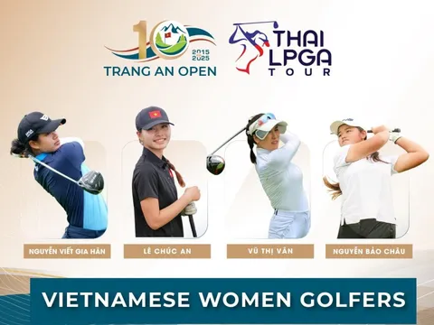 4 golfer nữ Việt Nam góp mặt tại giải Trang An Open 2025