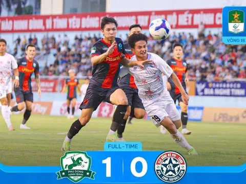 Đinh Thanh Bình ghi bàn duy nhất, Phù Đổng Ninh Bình tiến sát V.League