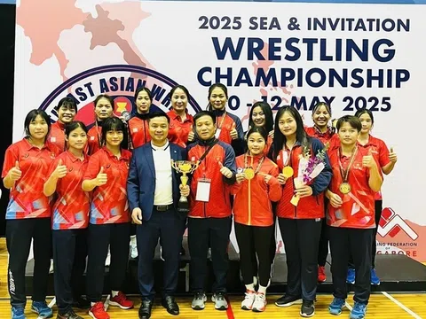 Giành 24 huy chương vàng, đội tuyển vật Việt Nam dẫn đầu toàn đoàn tại Giải vô địch Đông Nam Á 2025