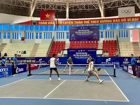 Gần 500 vận động viên tranh tài tại giải vô địch Pickleball các câu lạc bộ quốc gia 2025