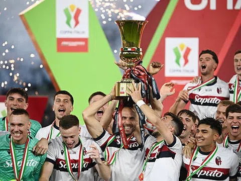 Bologna vô địch Coppa Italia sau trận thắng AC Milan
