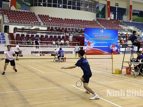 Hơn 250 vận động viên tranh tại giải Cầu lông các câu lạc bộ tỉnh Ninh Bình năm 2025
