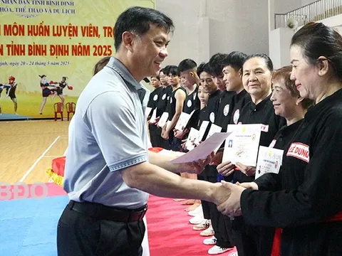 Kỳ thi nâng đai võ cổ truyền Bình Định năm 2025