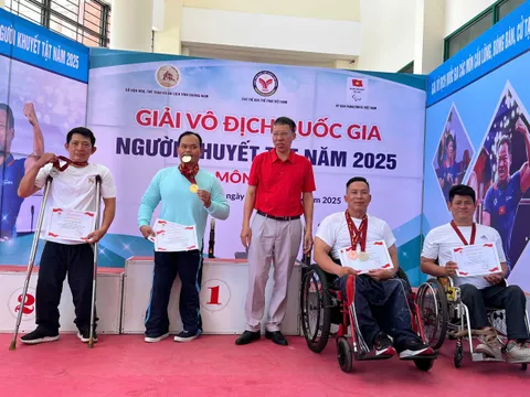TP.HCM dẫn đầu môn Cử tạ giải vô địch quốc gia các môn Cầu lông, Bóng bàn, Cử tạ, Pickleball người khuyết tật năm 2025