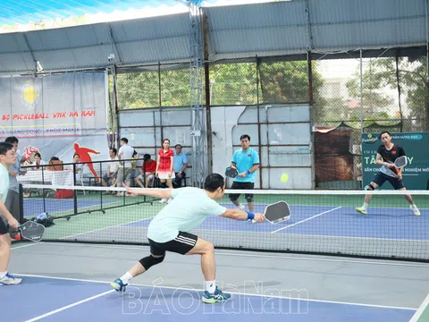 Hơn 100 vận động viên tranh tài giải Pickleball tỉnh Hà Nam năm 2025