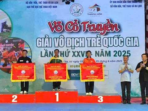 Bế mạc giải vô địch trẻ Võ cổ truyền Quốc gia năm 2025