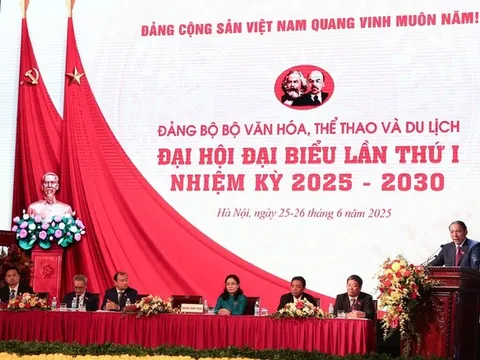 Đại hội đại biểu Đảng bộ Bộ Văn hóa, Thể thao và Du lịch lần thứ I, nhiệm kỳ 2025-2030 thành công rất tốt đẹp