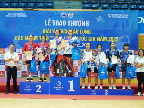 Giải vô địch Cầu lông các nhóm tuổi Thiếu niên Quốc gia 2025: Thành phố Hồ Chí Minh dẫn đầu với 5 huy chương vàng