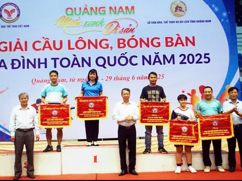 Nghệ An nhất toàn đoàn Giải vô địch Cầu lông, Bóng bàn gia đình toàn quốc năm 2025