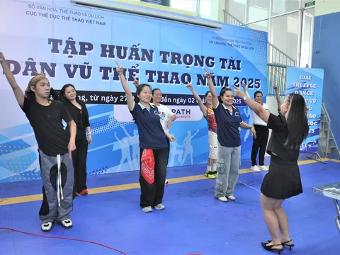 Gần 100 học viên tham dự tập huấn trọng tài Dân vũ thể thao năm 2025  