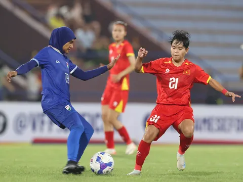 Vòng loại Giải Bóng đá nữ châu Á 2026: Đội tuyển nữ Việt Nam củng cố ngôi đầu bảng E