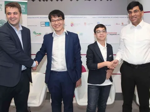 Chung kết Giải cờ Vua Leon Masters 2025: Lê Quang Liêm gặp cựu Vua cờ Anand