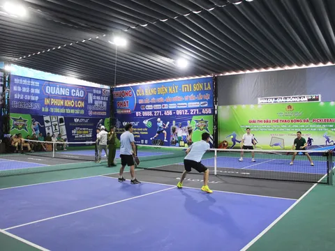Công an tỉnh Sơn La tổ chức giải Bóng đá - Pickleball chào mừng Ngày truyền thống lực lượng Công an nhân dân