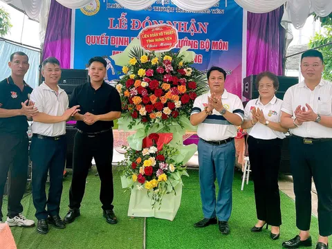 Liên đoàn Võ thuật tỉnh Hưng Yên trao Quyết định bổ nhiệm Trưởng bộ môn Muay Thái - Kickboxing&nbsp;