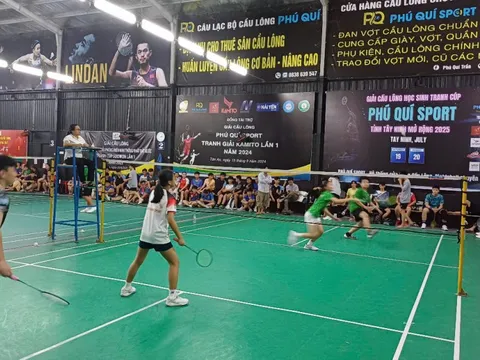 Giải Cầu lông Học sinh Phú Quí Sport mở rộng tỉnh Tây Ninh năm 2025