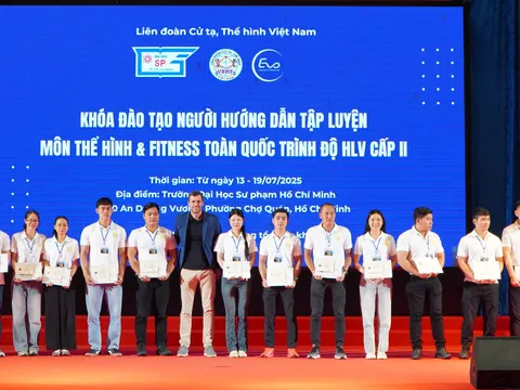 Liên đoàn Cử tạ - Thể hình Việt Nam mở lớp đào tạo về Thể hình và Fitness