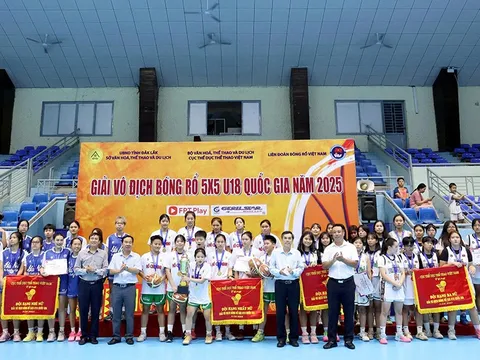 Giải vô địch Bóng rổ 5x5 U18 quốc gia 2025: Nam Điện Biên Warrios và nữ TP.HCM 1 giành ngôi vô địch