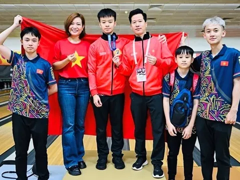 Việt Nam lần đầu giành huy chương vàng Giải Bowling trẻ châu Á