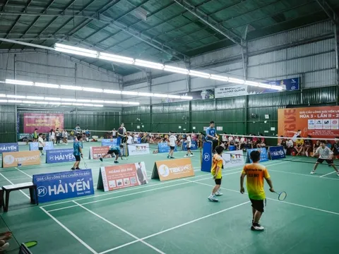 Hơn 700 vận động viên tranh tài Giải Cầu lông Hải Yến League 2025