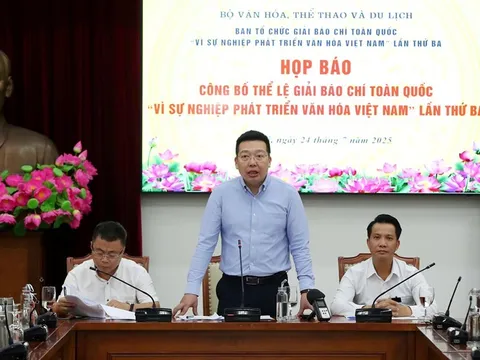 Điều chỉnh thời gian đăng tải và nhận tác phẩm Giải Báo chí toàn quốc “Vì sự nghiệp phát triển Văn hóa Việt Nam” lần thứ Ba