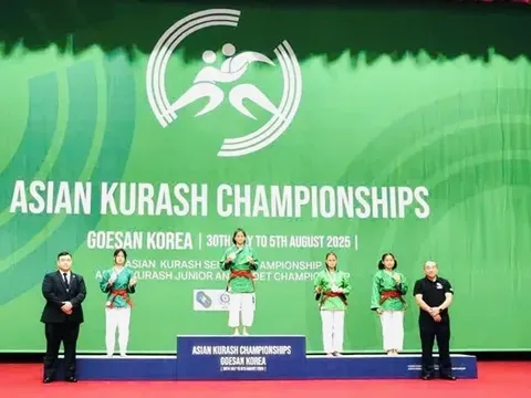 Giải vô địch trẻ, vô địch Kurash châu Á 2025: Việt Nam giành 2 huy chương vàng đầu tiên