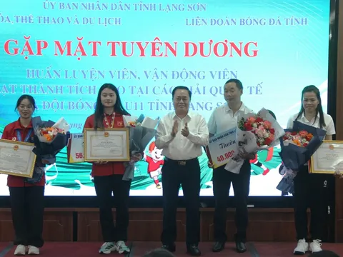 Lạng Sơn gặp mặt, tuyên dương huấn luyện viên, vận động viên đạt thành tích cao 