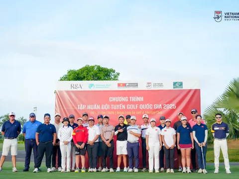 Đội tuyển golf Việt Nam kết thúc đợt tập huấn tháng 8/2025
