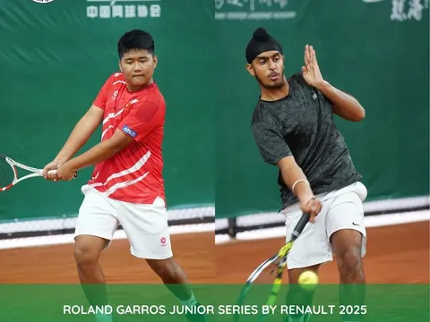 Tay vợt trẻ Việt Nam thuận lợi ra quân ở vòng loại Roland Garros Junior