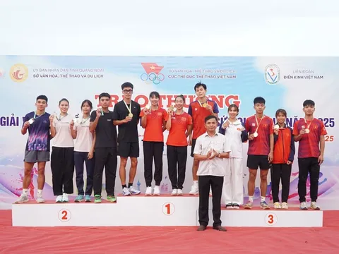 Hà Nội dẫn đầu Bảng tổng sắp Giải vô địch Điền kinh các nội dung tiếp sức quốc gia 2025