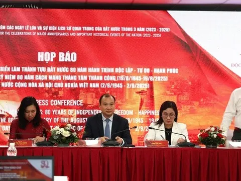 Họp báo thông tin về "Triển lãm thành tựu Đất nước: 80 năm hành trình Độc lập - Tự do - Hạnh phúc"