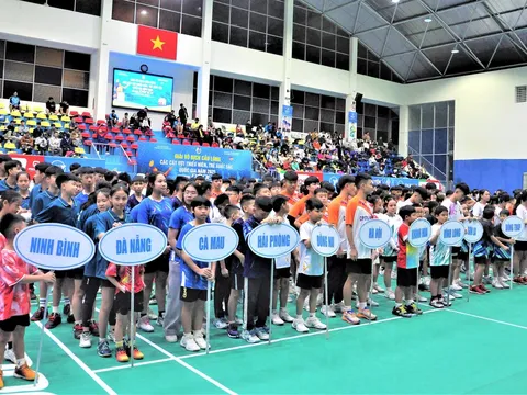 Khởi tranh Giải vô địch Cầu lông các cây vợt thiếu niên, trẻ xuất sắc quốc gia năm 2025