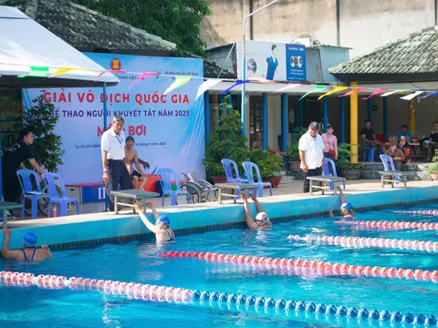 Giải vô địch quốc gia người khuyết tật năm 2025: Sôi nổi ngày tranh tài đầu tiên môn Bơi