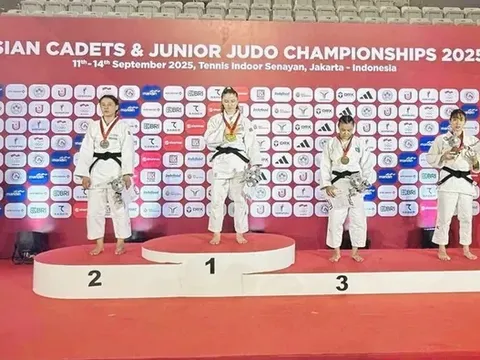 Giải vô địch Judo Trẻ châu Á 2025: Võ sĩ Tạ Yến Như giành huy chương đồng