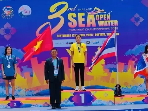 Giải vô địch Bơi đường dài Đông Nam Á 2025: Việt Nam giành thêm 1 huy chương vàng trong ngày thứ hai