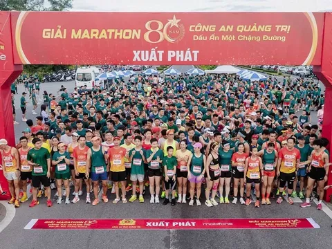 Hơn 1.000 vận động viên tham gia Giải Marathon Công an tỉnh Quảng Trị