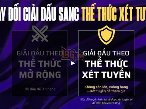 Đấu Trường Danh Vọng thay đổi thể thức thi đấu