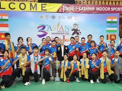 Đội tuyển  Việt Nam xếp thứ nhất tại Giải vô địch Pencak Silat trẻ châu Á 2025