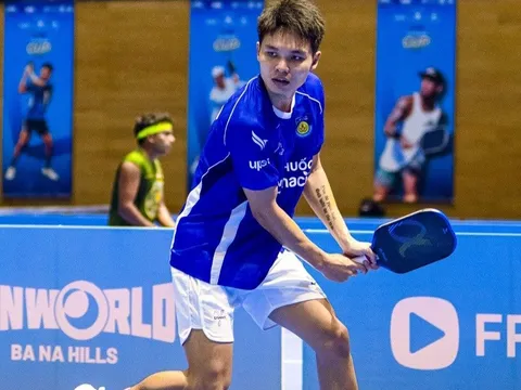 Trịnh Linh Giang ra mắt ấn tượng trong màu áo câu lạc bộ pickleball Công an Nhân dân