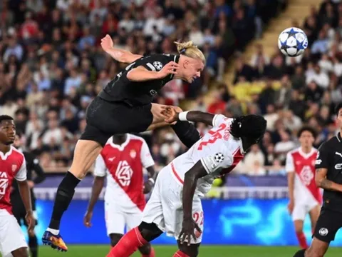 Haaland lập cú đúp trong ngày Man City đánh rơi điểm trước Monaco