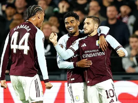Aston Villa thắng trận thứ hai liên tiếp tại Europa League