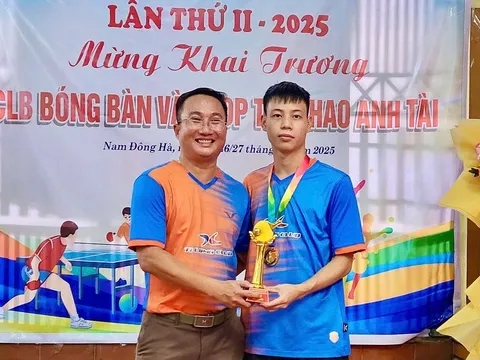 Dành trọn tâm huyết cho phong trào Bóng bàn Quảng Trị