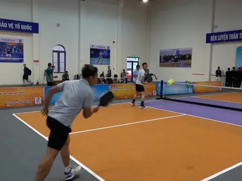 Hơn 150 vận động viên tranh tài Giải Pickleball Công an tỉnh Lâm Đồng năm 2025
