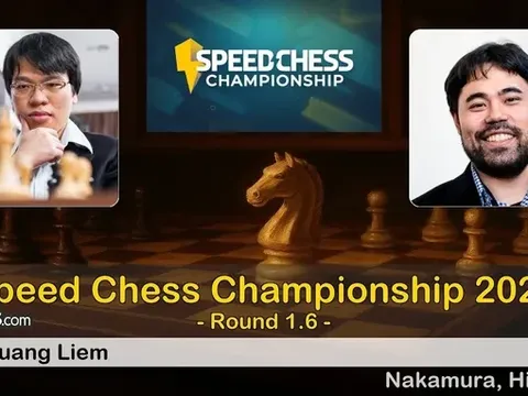 Lê Quang Liêm và Lê Tuấn Minh dừng bước tại Giải cờ Vua Speed Chess Championship 2025