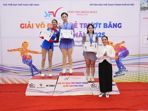 Hà Nội thống trị Giải vô địch trẻ Trượt băng quốc gia năm 2025