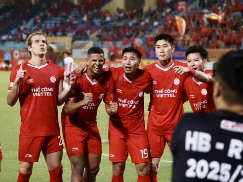 Vòng 7 V.League 2025-2026: Thể Công Viettel lên ngôi nhì bảng